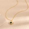 Collar de oro directo de fábrica colgante simple multicolor cristal de amor nicho temperamento cadena de clavícula Europa y Estados Unidos transfronterizo