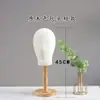 Perchero de Escritorio Perchero para Sombreros Tienda de Ropa Soporte para Sombreros de Madera Maciza Soporte Interno Soporte para Sombreros Molde para Cabeza de Ventana Set de Pelucas Estante de Exhibición