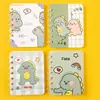 Caderno A7 de Espiral Pequeno Caderno de Desenho Fofo Super Fofo Mini Portátil Bolso com Aba Caderno de Calça Presente para Aluno do Ensino Fundamental