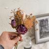 Flor Artificial Guardián Gentil de la Luna Blanca Borde Jiao Ramo de Rosas Estilo INS Flor de Simulación Decoración del Hogar Venta al por Mayor MW66019