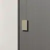 Manija de Puerta de Madera de Aleación de Aluminio para Club de Pedicura Manija de Puerta Corredera de Doble Apertura para Habitación Privada Manija de Puerta de Diseño Original Chino