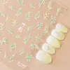 Redanco5D Repujado Popular Dibujos Animados Pegatina para Uñas Concha Luz Hoja de Bambú Pegatina Estéreo para Uñas Dr1588