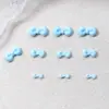 Macaron com Laço Colorido Acessórios para Unhas Estilo Japonês Strass de Resina Laço Flutuante Kt Acessórios de Unha Vestíveis DIY