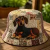 Colección de sitios web independientes transfronterizos nuevos de 2026: Sombrero de pescador y sombrero para el sol versátiles de arcoíris con estampado digital 3D y bordado acolchado, aptos para hombres y mujeres