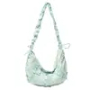 Bolsa de Dumpling Nova de Verão Transfronteiriça, Estilo Doce Plissado, Bolsa de Ombro Versátil Simples Coreana, Bolsa Transversal