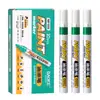 Bolígrafo de Pintura Industrial Baoke Mp680 Impermeable y que no se Desvanece Marcador de Pintura para Coche Bolígrafo de Firma Blanco Dorado