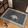 Tapete de Entrada de Tierra de Diatomeas Transfronterizo, Antideslizante Absorbente para Baño Cocina, Diseño Lindo de Animales Lavable