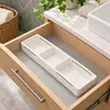 Caja de Almacenamiento Pequeña Transparente con Tapa de Plástico Rectangular para Escritorio para Agujas e Hilos, Accesorios para el Cabello, Caja Vacía Mini Pequeña
