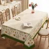 Toalha de Mesa de PVC Estilo Americano, Retangular, Impermeável, À Prova de Óleo, Lavável, Capa para Mesa de Centro, Luxo Leve, Sensação de Alta Qualidade, Capa de Mesa