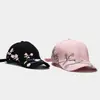Gorra de Béisbol Bordada con Flor de Durazno Nueva Verano para Mujer Algodón Puro Coreana Casual Gorra Protectora del Sol
