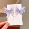 Horquilla para el pelo con diseño de mariposa para niña, diseño de hada súper hada, con flequillo y clip lateral para primavera y verano