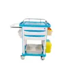 Vehículo Médico de Rescate Multifuncional, Vehículo de Emergencia ABS, Carrito Hospitalario de Acero y Plástico, Carrito de Tratamiento para Administración de Infusión, Anestesia y Medicamentos