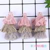 Spot Wholesale 3 colores 7cm Borla de Hilo Pequeña Pura Hecha a Mano Borla Hilo Borla DIY Combinación Degradada Borla Borla