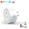 Enchufe Inteligente de Graffiti Wifi Enchufe Británico 16A/20A con Medición de Potencia Alexa Voz Operación Remota por Teléfono Móvil
