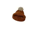 Gorro de Lana para Niños Otoño e Invierno Cálido y a Prueba de Frío Engrosado Lindo Bola de Pelo Gorro de Punto Jersey para Hombres y Mujeres Gorro con Protección para Orejas de Bebé Moderno
