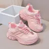 Zapatos Deportivos Blancos de Verano 2026 para Niñas Papá Nuevos de Malla Transpirable Hueca Zapatos Blancos Estudiantiles para Niños