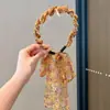 Tiara de Pérolas para Mulheres, Dobrável e Portátil, para Lavar o Rosto, Viagem e Prender Cabelos Soltos, Acessório de Uso Diário