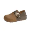 Zapatos Mary Jane Birkenstock para Mujer con Aumento Oculto de Altura Nuevo Estilo Otoño 2026 Suela Plana Velcro Mágico Zapatos Cerrados Pequeños para Aumentar Altura
