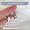 Moda Estilo Francés Sencillo y Elegante Clip para Oreja de Estrella con Circonita Nicho Accesible Lujo Diseño Geométrico Clip para Oreja de Alta Gama en Forma de C Nuevo