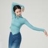 Ropa de práctica de danza moderna para adultos, ropa de baile cheongsam estilo chino para mujer, top ajustado de danza clásica de manga larga