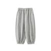 Pantalones de niña Wulibuyi primavera y otoño pantalones deportivos pantalones de chándal casuales de moda de moda con tobillo atado versátiles pantalones para niños