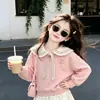 Vestido tipo traje de estilo coreano, nueva colección primavera/otoño, sudadera de muñeca a la moda y linda con un dulce lazo y falda, conjunto de dos piezas