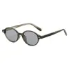 Gafas de Sol de Moda Retro Redondas con Clavos de Arroz Marco Pequeño Propionato de Celulosa Pin Gafas de Sol Neutras