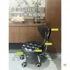 Taburete pequeño con ruedas universal estilo italiano ruedas taburete móvil taburete bajo para el hogar sala de estar con ruedas silla con respaldo taburete deslizante