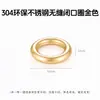 Jingdian Jewelry Anel Fechado Contínuo de Aço Inoxidável Ecológico 304 Acessórios DIY Pulseira Colar Produtos Semi-acabados Venda por Atacado em Estoque