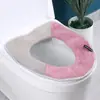 Cojín Grueso para Asiento de Inodoro Estilo Europeo Cubierta de Baño para el Hogar Cubierta de Inodoro Universal Impermeable para Otoño e Invierno Lindara
