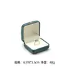 Caja de Embalaje de Almacenamiento de Caja de Joyería de Caja de Anillo de Caja de Pan de Caja Aterciopelada con Hebilla Dorada Cruzada Caja Larga para Colgante de Collar Pulsera