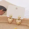 Pendientes retro de corte europeo y americano, encantadores, para mujer, modernos, de lujo ligero, con incrustaciones de circonita, clip para oreja sin perforación, pendientes de fiesta