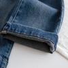 Jeans para Niños Primavera y Otoño Linda Decoración Tridimensional Oscuros Versátiles Pantalones de Mezclilla Rectos de Otoño Jeans Nuevos