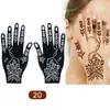 Plantillas de Henna para Manos de Venta Caliente Transfronterizas, Huellas de Mano para Bodas, Decoraciones de Manos para Escenario, Tatuajes Temporales de Mano