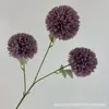 Flores Artificiales con 3 Cabezas, Crisantemo Bola, Crisantemo Ping Pong, Decoración para Sala de Estar, Comedor, Barra de Bar, Accesorios de Fotografía, Arreglo de Escena, Arreglo Floral de Pie
