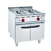 Freidora Eléctrica Vertical Procesamiento de Fritura de Alimentos Estufa de Calentamiento Eléctrico Gabinete con Asiento de Doble Piscina para Freír Equipo de Cocina de Hotel Tienda de Pollo Frito