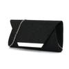 Elegante Bolso de Mano con Hebilla Metálica y Material Brillante, Bolso de Mano para Vestido de Fiesta, Disponible en Tres Colores, Bolso de Cadena para Fiesta de Noche para Mujer