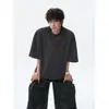 Camiseta de Verano para Hombre Estampado Tie-Dye Bordada Lavada a la Piedra Fresca Estilo Nuevo 2026 Estilo Americano Manga Corta