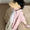 Camisas para Niños 2026 Primavera y Verano Nuevo Estilo Camisa de Botones Sencillos Rosa Claro con Solapa Ropa Versátil Casual para Niños