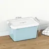 Caja de Almacenamiento de Plástico Transparente Extra Grande Caja de Almacenamiento Gruesa para Ropa y Colchas del Hogar Caja de Almacenamiento para Libros Tamaño Grande