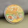 Monedas conmemorativas de ciudades, recuerdos turísticos, monedas coloridas en relieve con paisajes arquitectónicos de Beijing, Shanghái y Nanjing, monedas conmemorativas coleccionables