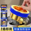 Nuevo Núcleo de Desagüe de Piso de Cobre para el Hogar Anti-Olor Baño Cocina Alcantarilla Drenaje Universal Anti-Insectos Anti-Obstrucción Artefacto Anti-Olor