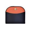 Nuevo Mini Monedero Semirredondo para Mujer INS Color Sólido Combinación de Colores Gran Capacidad Simple Moda Billetera para Mujer