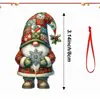 Decoração de Carro de Acrílico Plano de Papai Noel Transfronteiriça Padrão