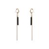 Pendientes largos con diseño de abanico de la realeza, con aguja de plata S925 y adornos faciales, estilo fotografía callejera, amuleto de moda para mujer, pendientes personalizados.