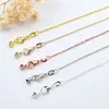 Cadena de Cuentas Multifuncional Tipo Pin Chapada en Plata Caja de Bricolaje Cadena Universal Cadena de Cien Torres Forma de O Accesorios de Collar de Perlas para Mujer