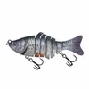 Atacado de fábrica Luya isca dura multi-seção simulação de peixe 10cm/15g plástico sete-seção isca multicolor