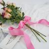 Venta al por mayor de 38 mm de cinta de poliéster de doble cara, cinta para regalo de flores, cinta lisa, cinta de material para regalo DIY