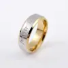 Accesorios Populares Transfronterizos Amor Eterno Anillos de Acero de Titanio Europeos y Americanos para Parejas Anillos de Oro de 18K Personalizados