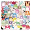 50 Hojas/60 Lindos Animales de Dibujos Animados Colección Cuaderno Decorativo Taza de Agua Recompensa para Niños Escritorio Pegatinas Creativas
